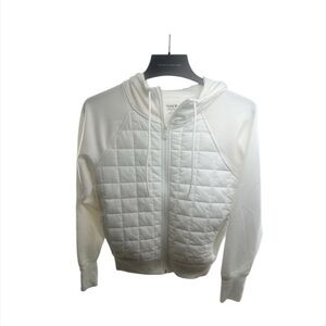 Old Navy‎ Hoodie Womens Small White  Jumper Sweatshirt Dynamic Fleece Breathable